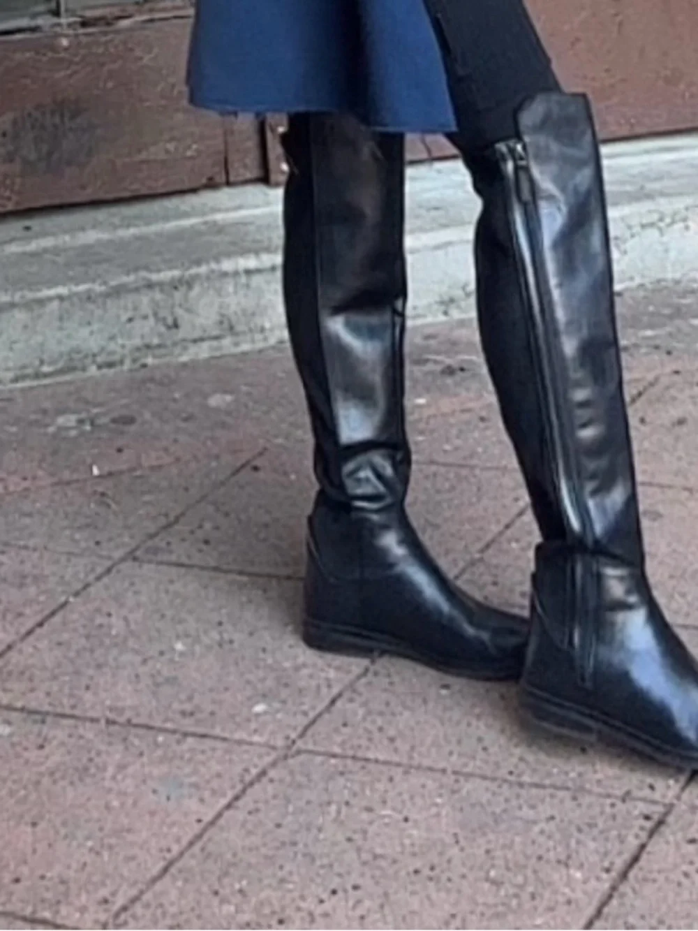 Nine West Women's Black Over-the-Knee Riding Boots
